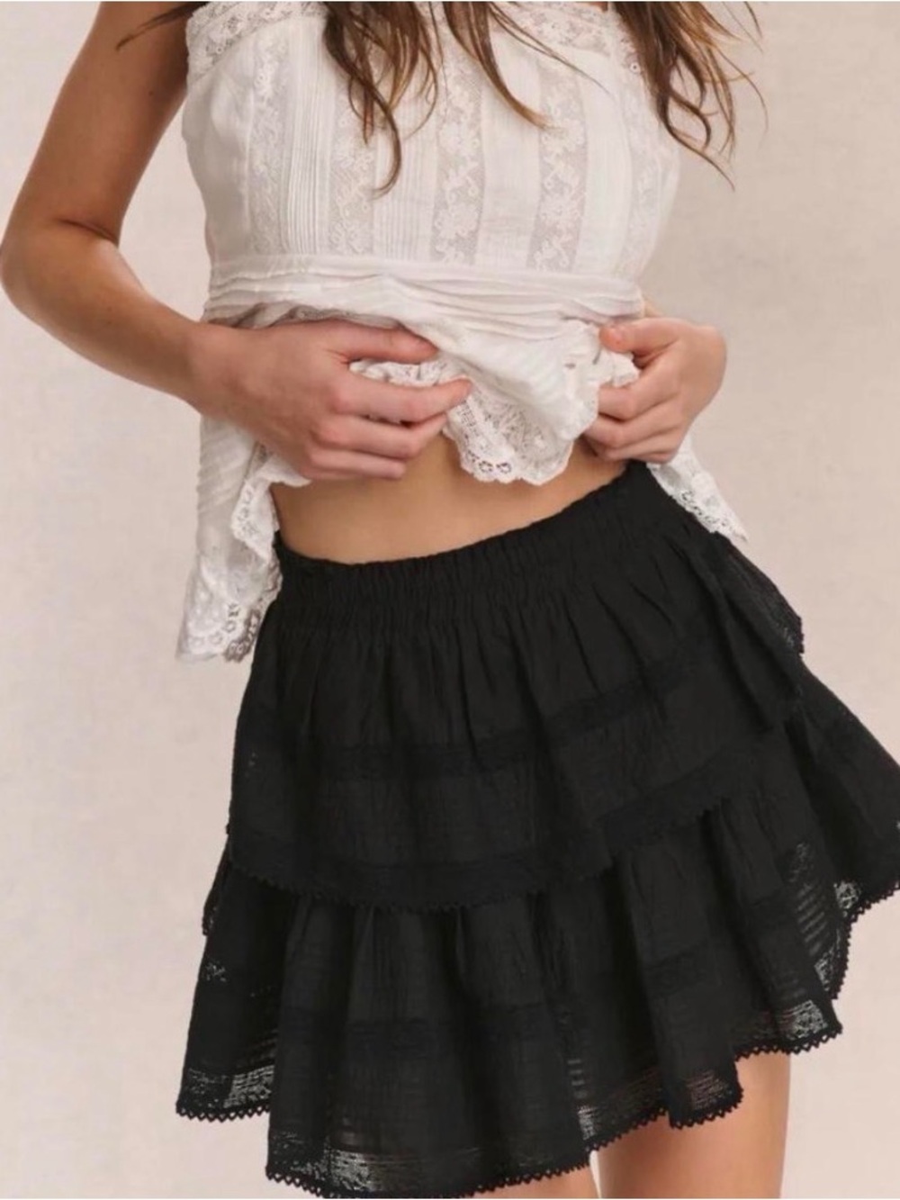LoveShackFancy Ruffle Mini Heritage Skirt